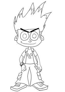 Desenho de Johnny Test Pdf grátis