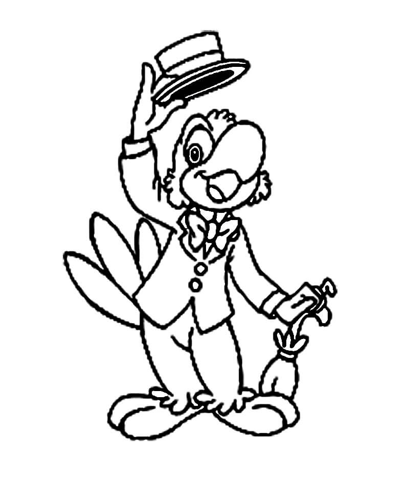 Desenho de José Carioca para Colorir