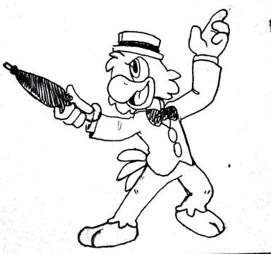 Desenho de Zé Carioca para Colorir