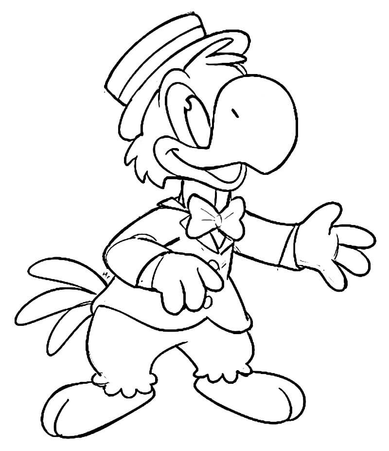 Desenho de Zé Carioca para Colorir Online