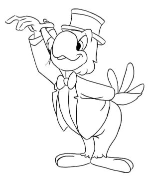 Desenho josé Carioca para Colorir