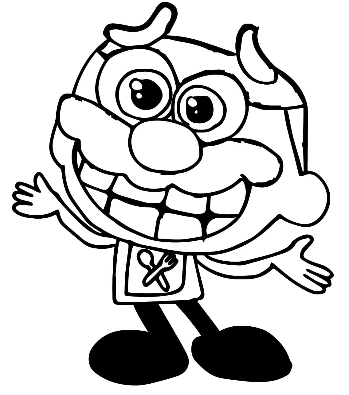 Desenho de José Comilão Alegre para Colorir