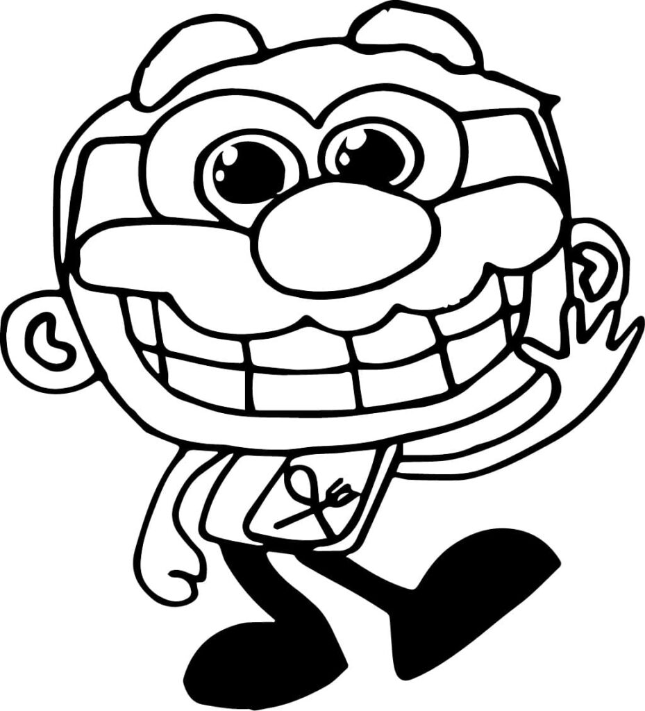 Desenho de José Comilão Engraçado para Colorir