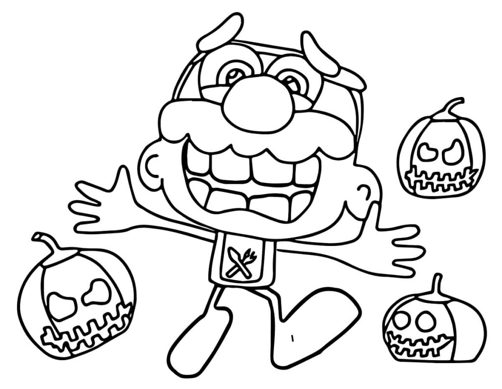 Desenho de José Comilão Grátis para Colorir