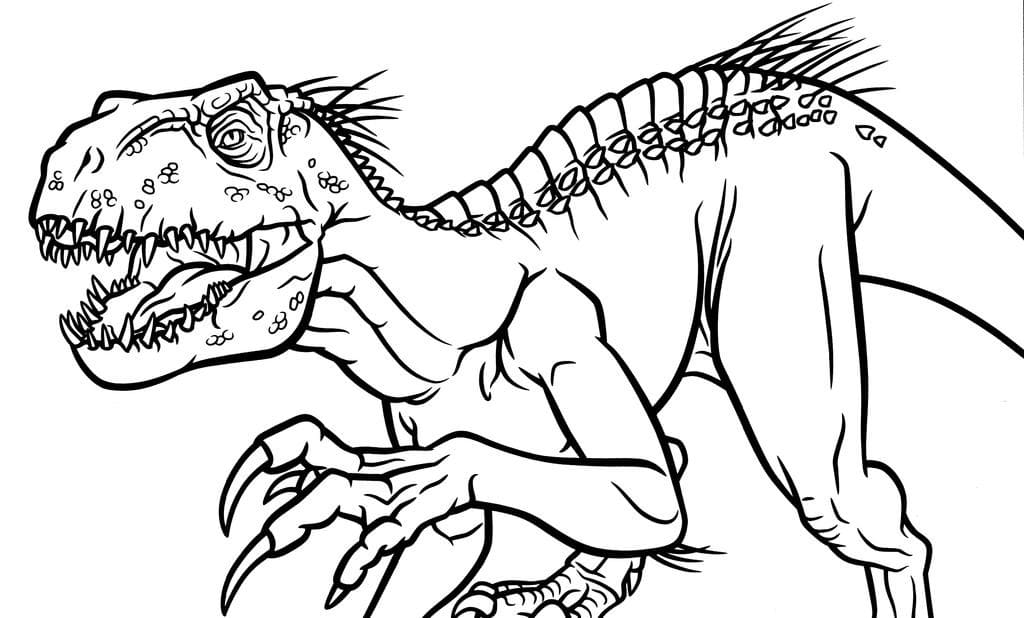 Desenho de Indoraptor Jurassic Park Baixar Imprimivel