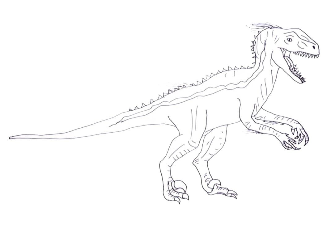 Desenho de Indoraptor Jurassic Park Download Pintar