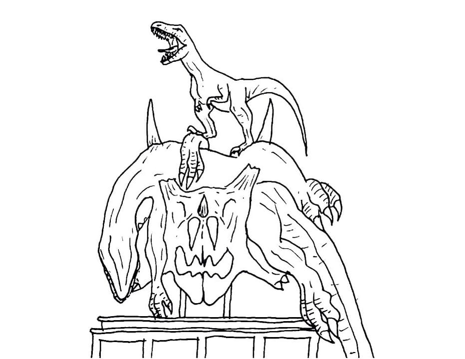 Desenho de Indoraptor Jurassic Park Pdf Grátis