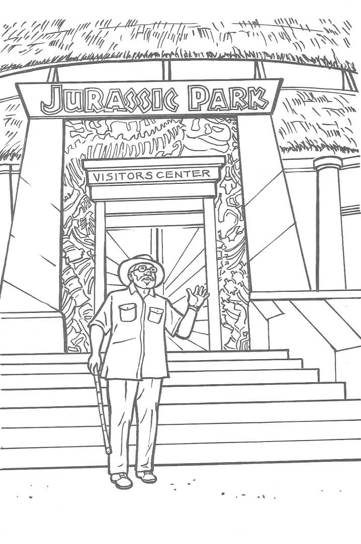 Desenho de Jurassic Park Baixar Imprimivel