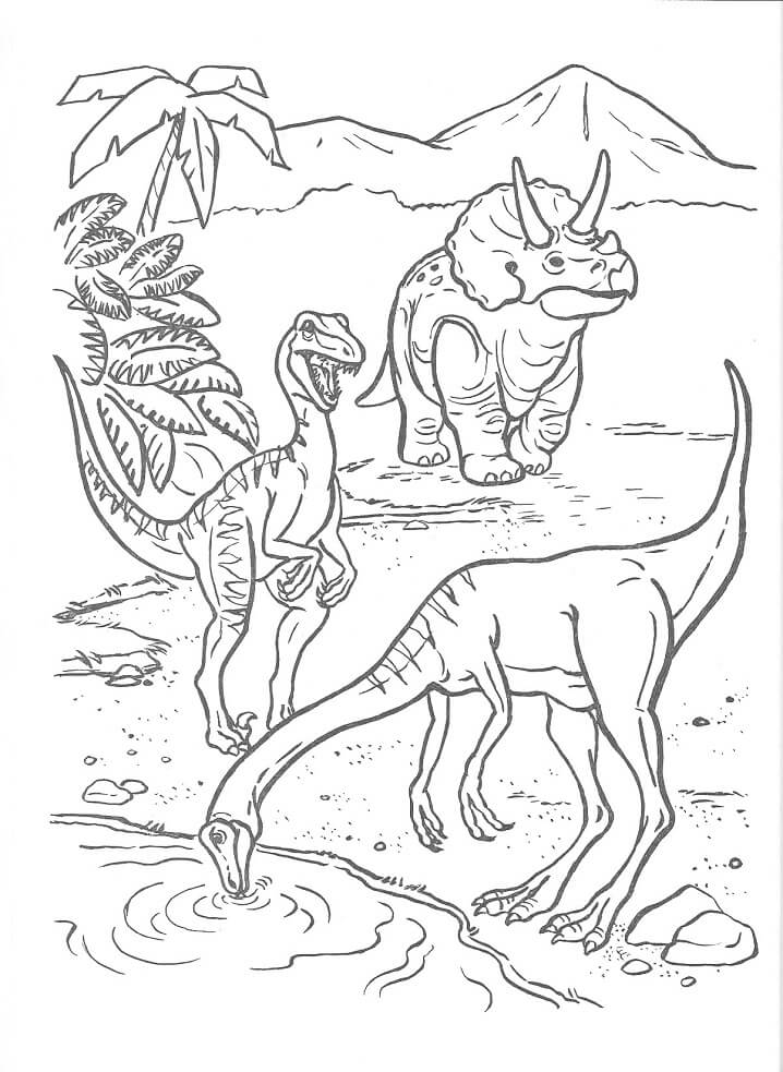 Desenho de Jurassic Park Filme para Colorir