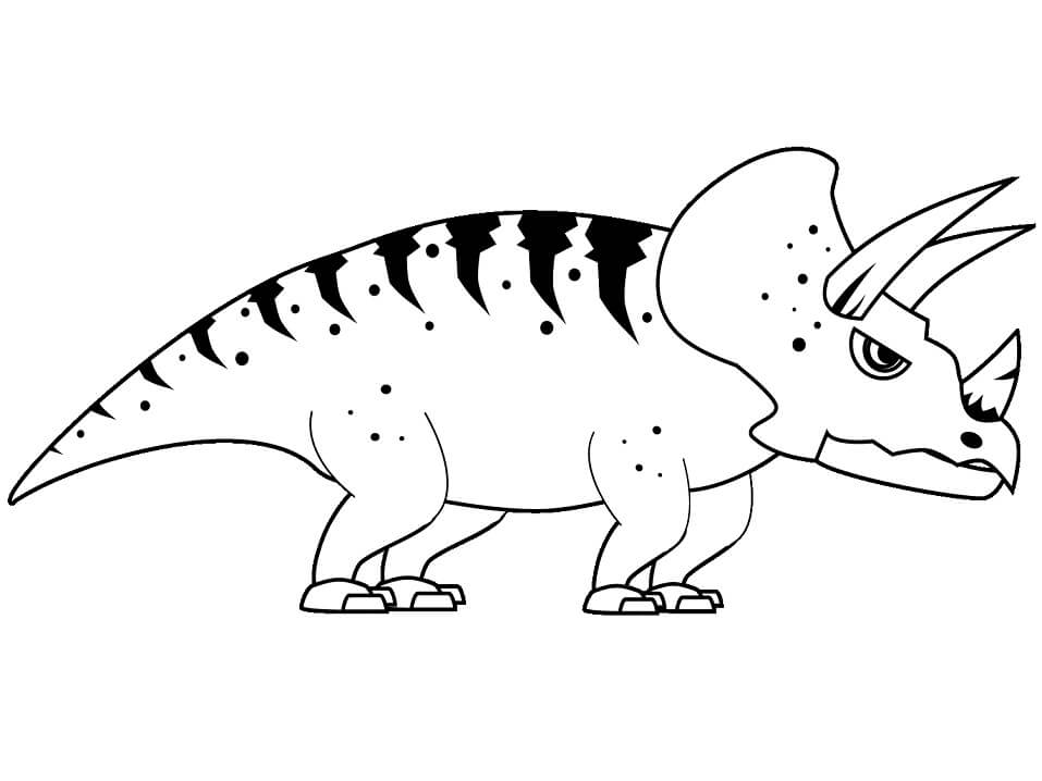 Desenho de Triceratops Jurassic Park Baixar Imprimivel