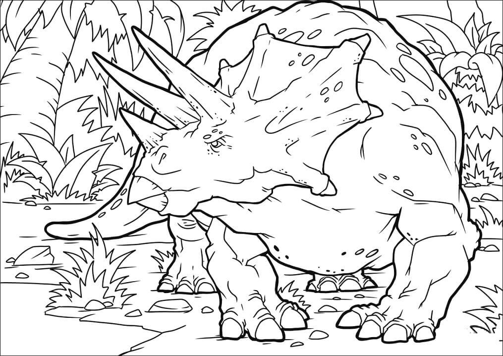 Desenho de Triceratops Jurassic Park Imagens Grátis