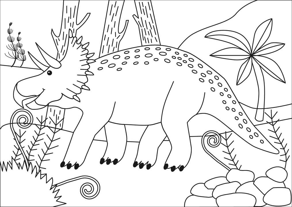 Desenho de Triceratops Jurassic Park Pdf Grátis