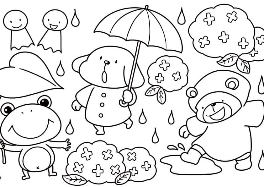 Desenho de Kawaii Grátis para Colorir