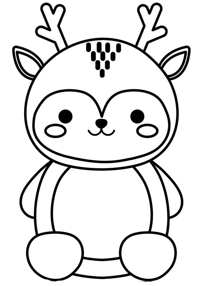 Desenho de Lindo Animal Kawaii para Baixar