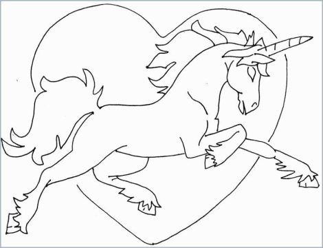 Desenho Kawaii Imprimível de incrível unicórnio para Colorir