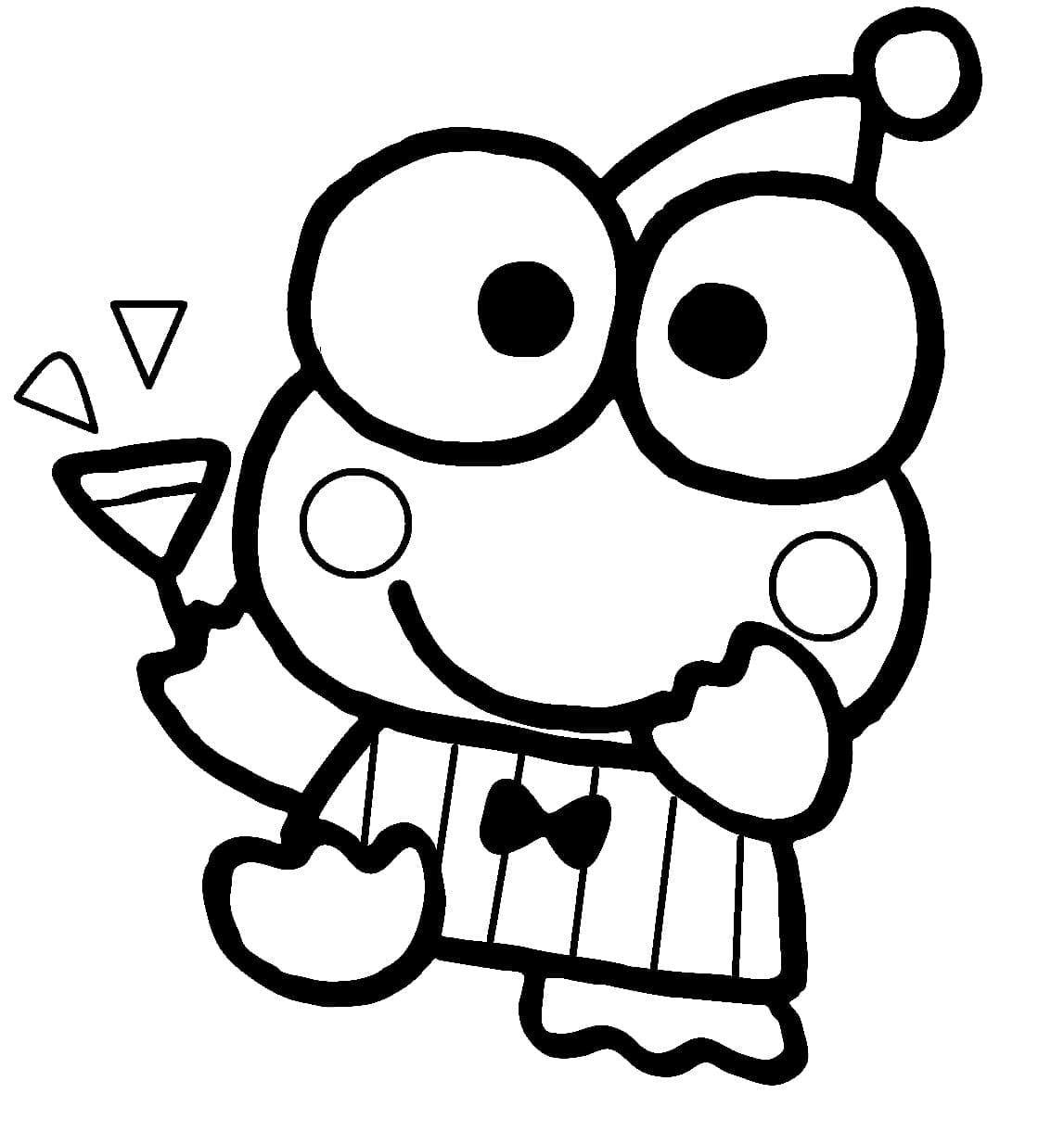 Desenho de Keroppi Grátis para Colorir