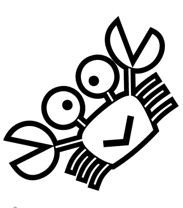 Desenho de Keroppi o Caranguejo para Colorir
