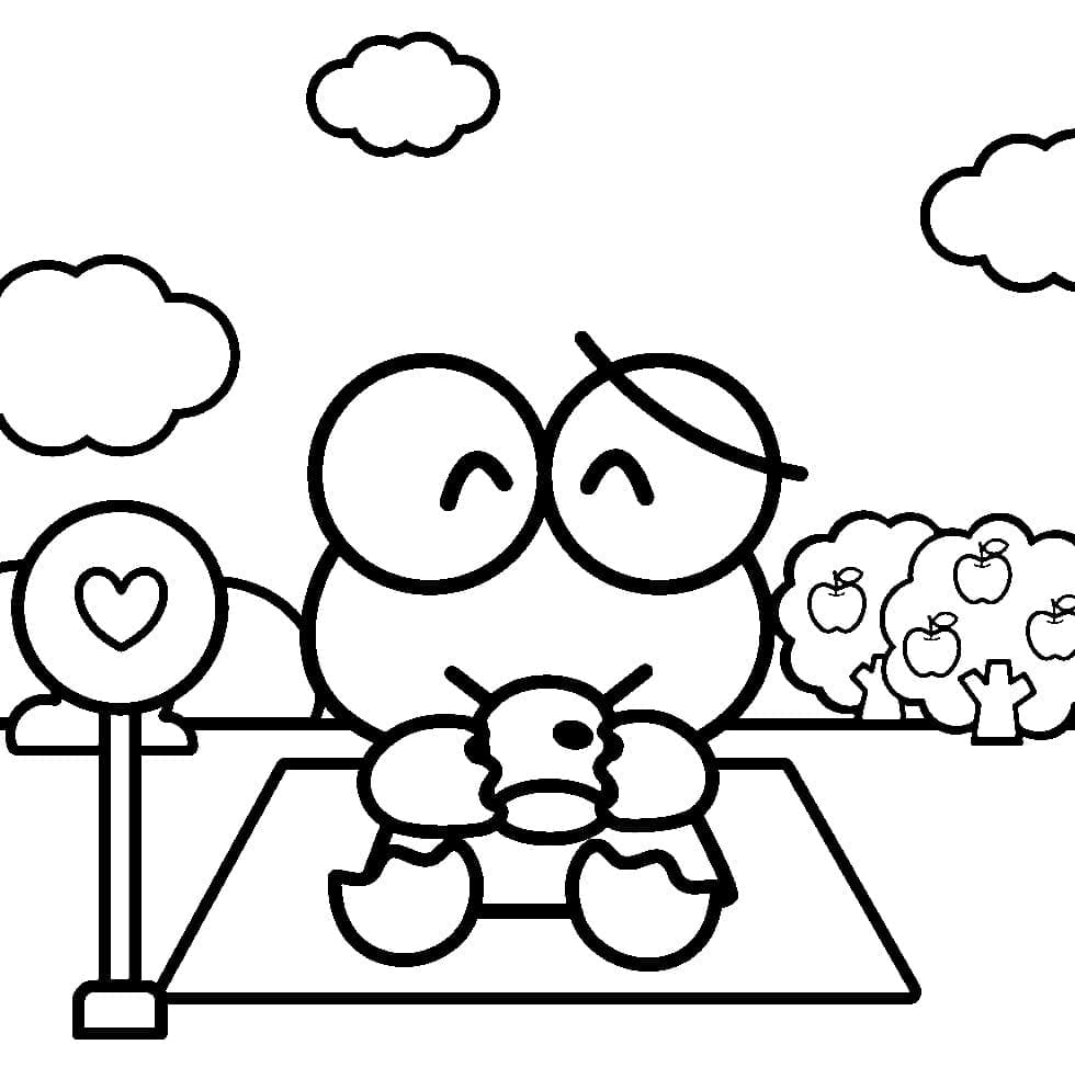 Desenho de Keroppi para Colorir Online