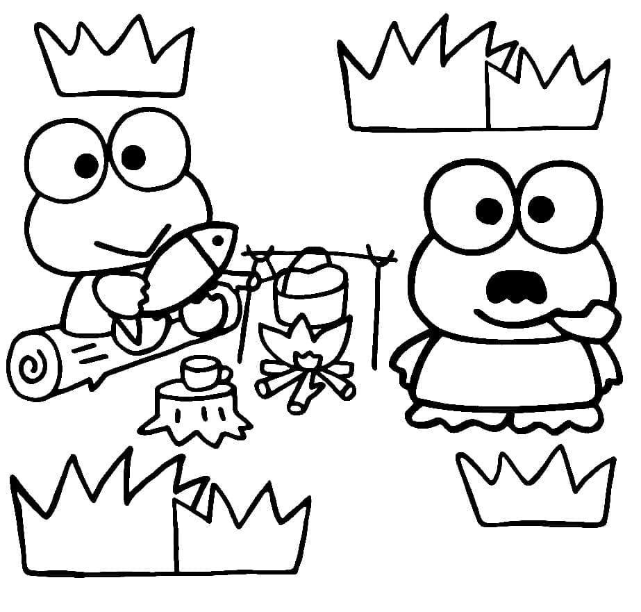 Desenho de Keroppi para Colorir