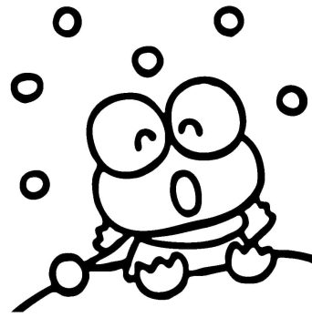 Desenho de Pequeno Keroppi para Colorir