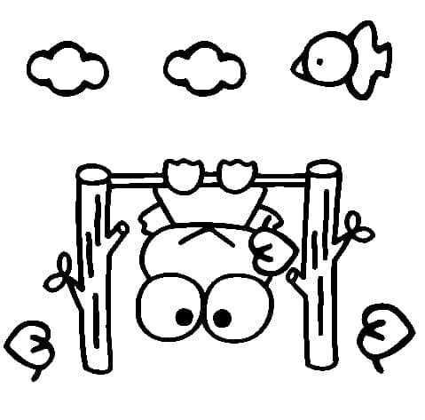 Desenho de Sanrio Keroppi para Colorir