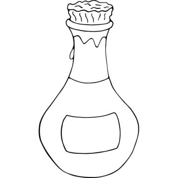 Desenho de Ketchup Imprimível para Colorir