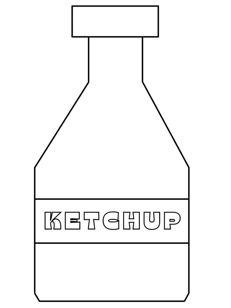 Desenho de Ketchup Pdf Grátis