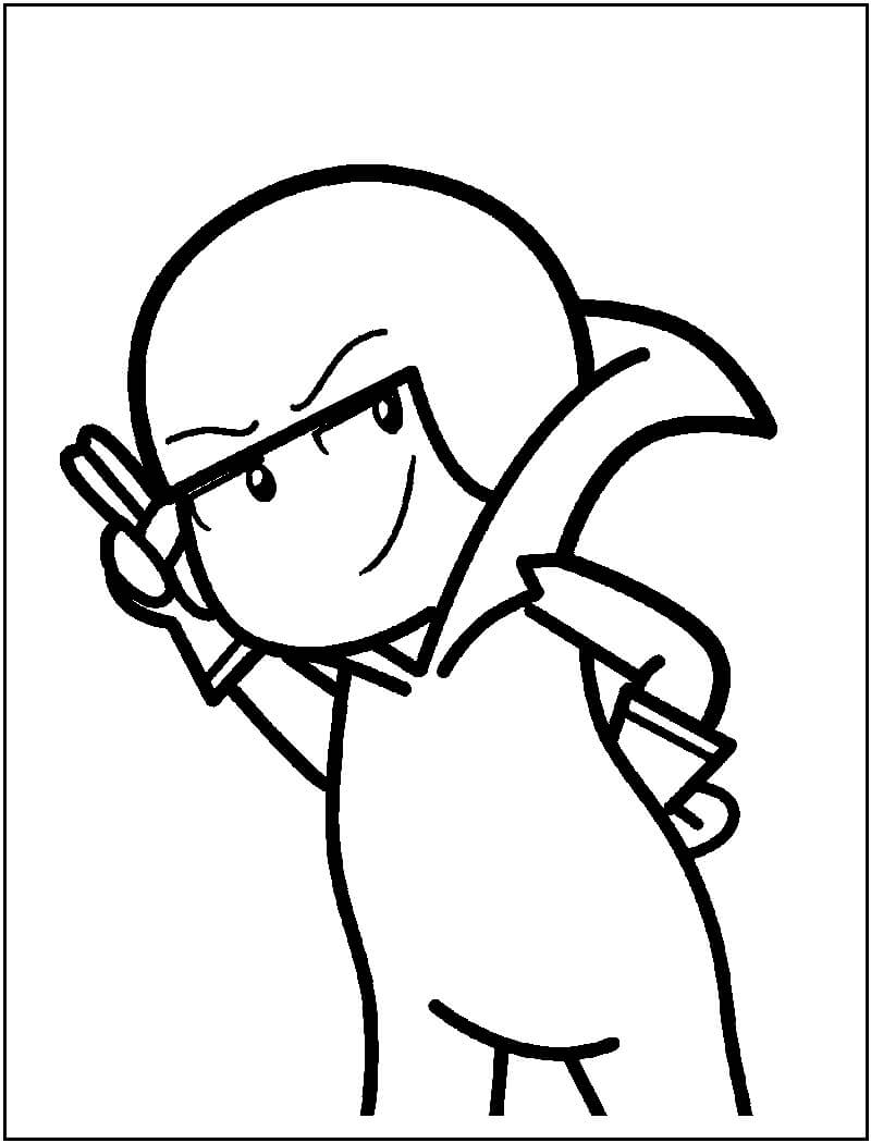 Desenho de Kick Buttowski para Colorir e Imprimir