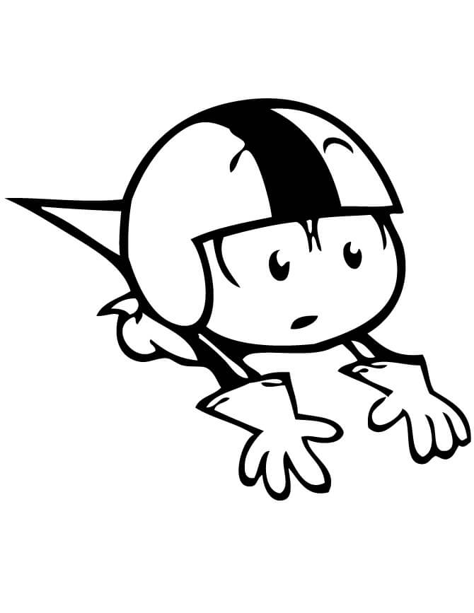Desenho de Kick Buttowski para Colorir