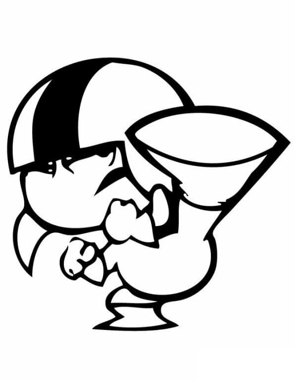 Desenho de Kick Buttowski Personagem Animado