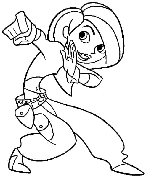 Desenhos de Kim Possible Grátis para Crianças para Colorir