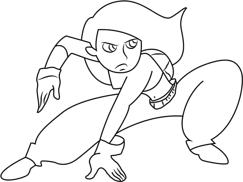 Desenhos de Pintura de Kim Possible para Colorir