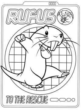 Desenhos de Rufus de Kim Possible para Colorir