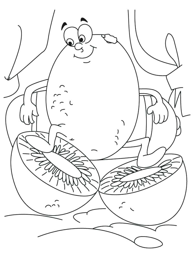 Desenho de Kiwi para Colorir