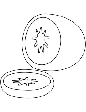 Desenho de Kiwi para crianças para Colorir