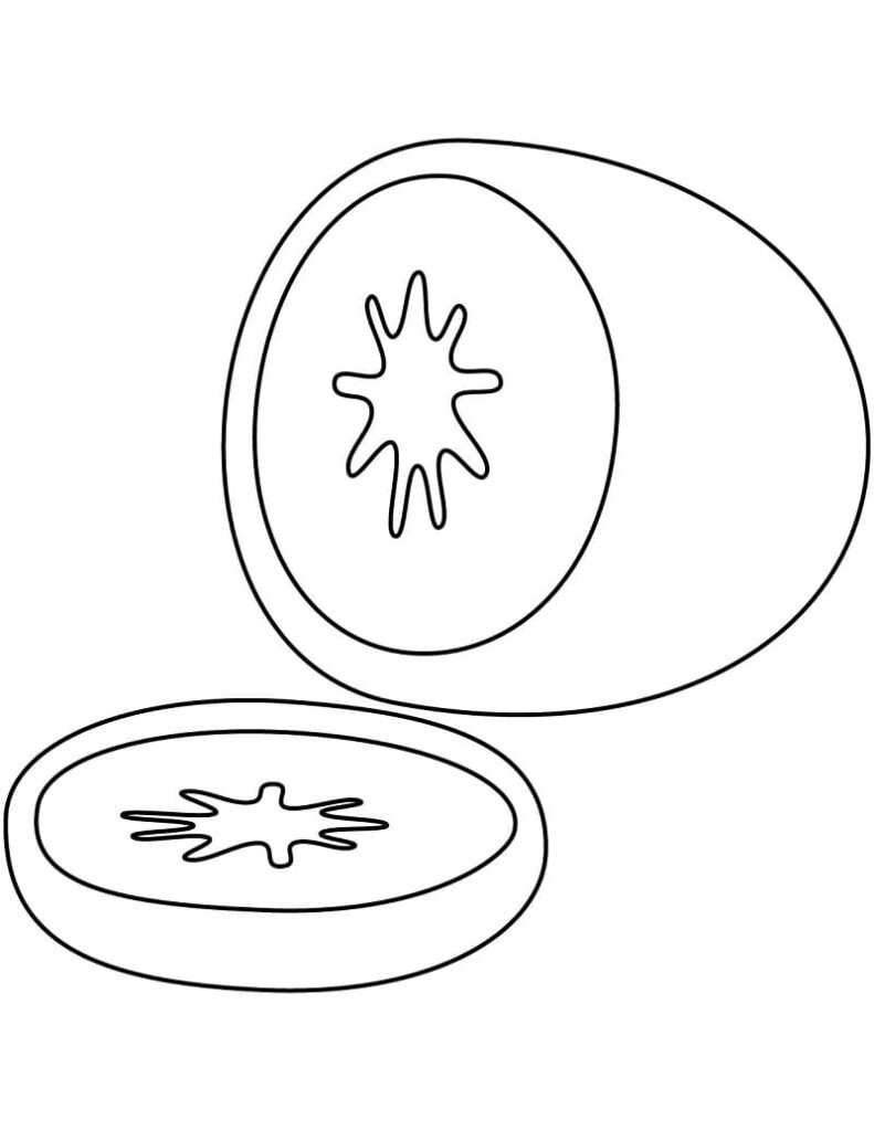 Desenho de Kiwi para Crianças para Colorir