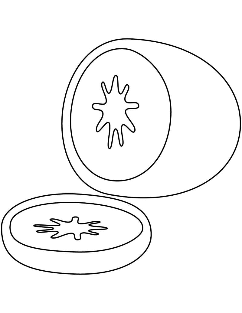 Desenho de Kiwi para Crianças para Colorir