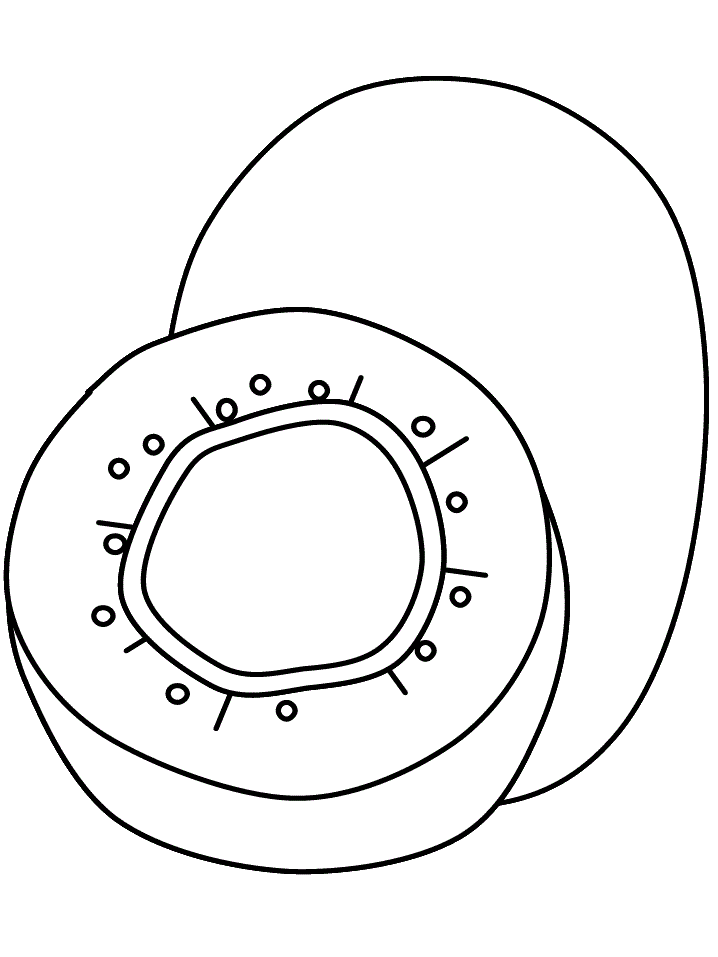 Desenho de Kiwi para Imprimir