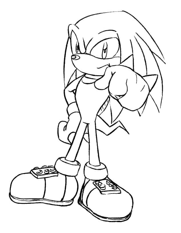 Desenho de Knuckles The Echidna Sonic Desenhos Divertidos