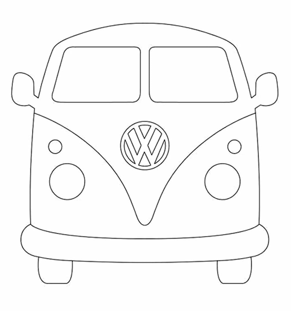 Desenhos de Kombi para Colorir