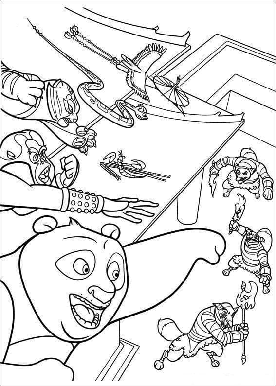 Desenho de Kung Fu Panda Desenhos Divertidos