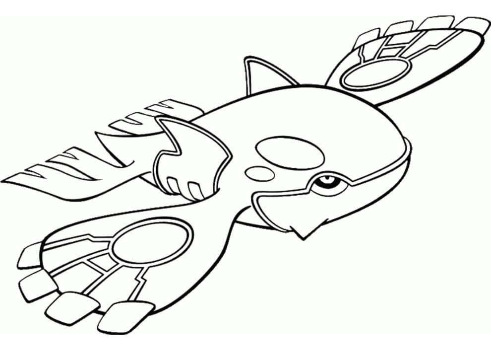 Desenho de Kyogre para Crianças para Colorir