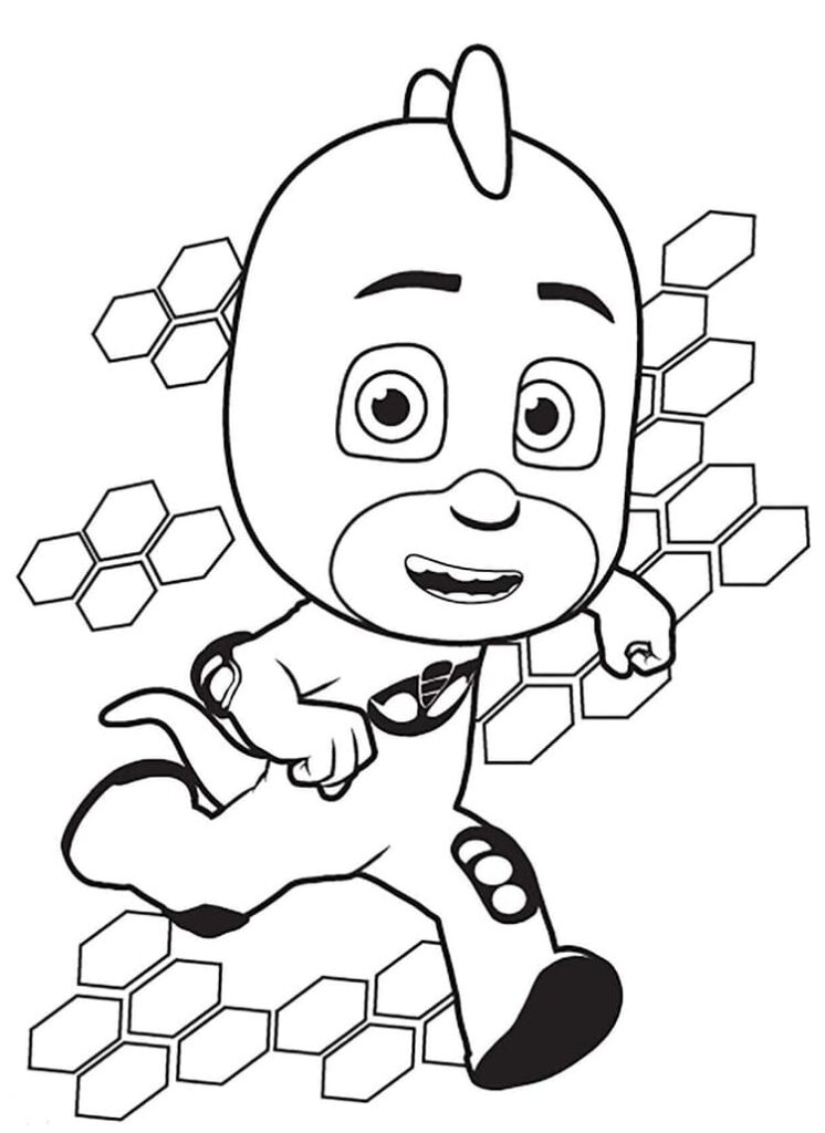 Desenho de Lagartixo Grátis para Crianças para Colorir