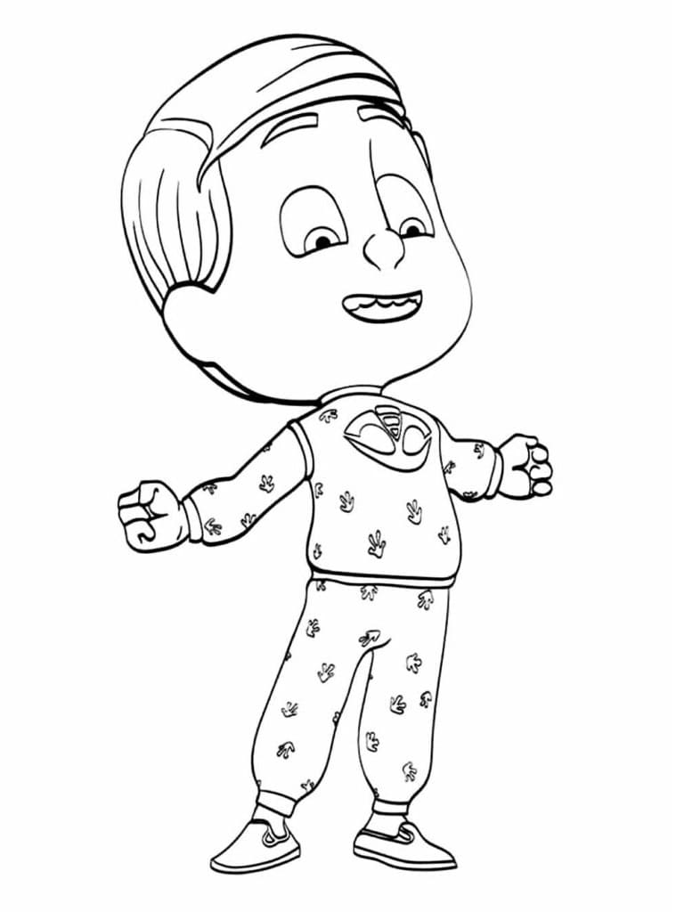 Desenho de Lagartixo Imprimivel Grátis para Crianças para Colorir