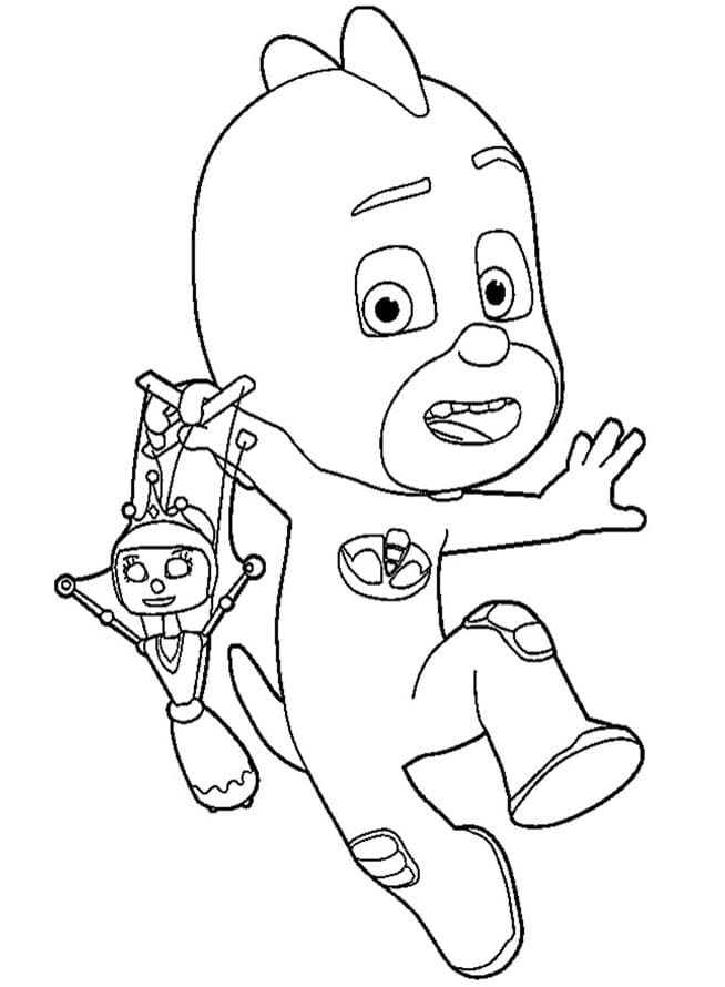 Desenho de Lagartixo Imprimivel para Crianças para Colorir