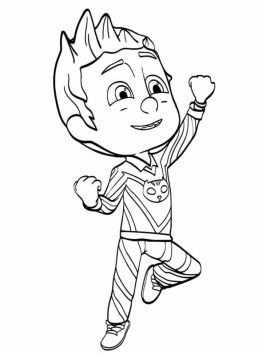 Desenho de Lagartixo Imprimível para Colorir