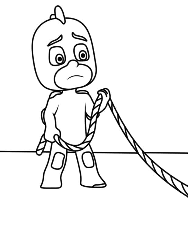 Desenho de Lagartixo Triste para Colorir