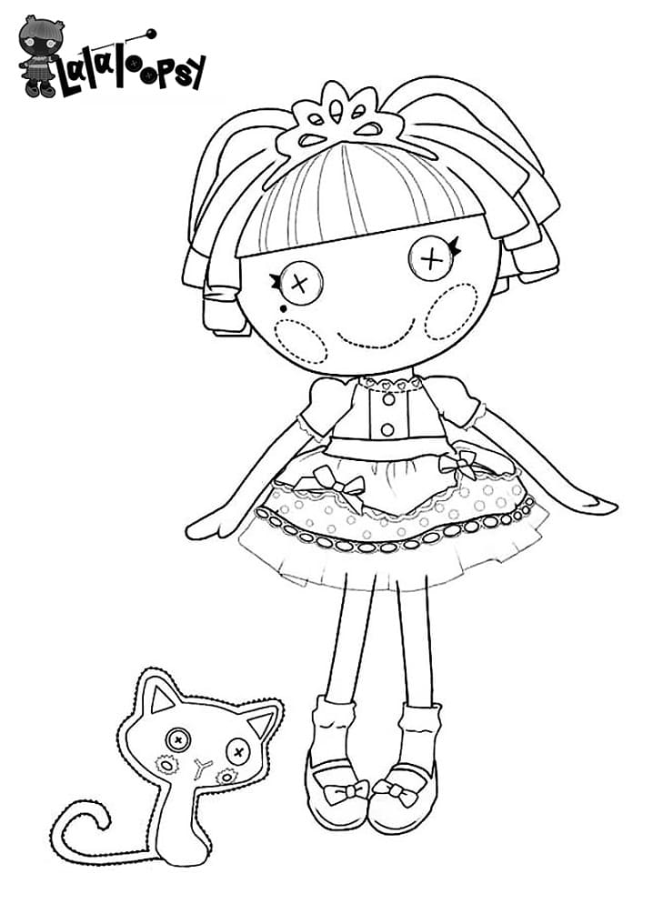 Desenho de Lalaloopsy Atividades para Colorir