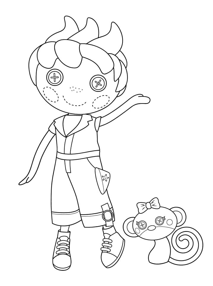 Desenho de Lalaloopsy para Colorir e Imprimir