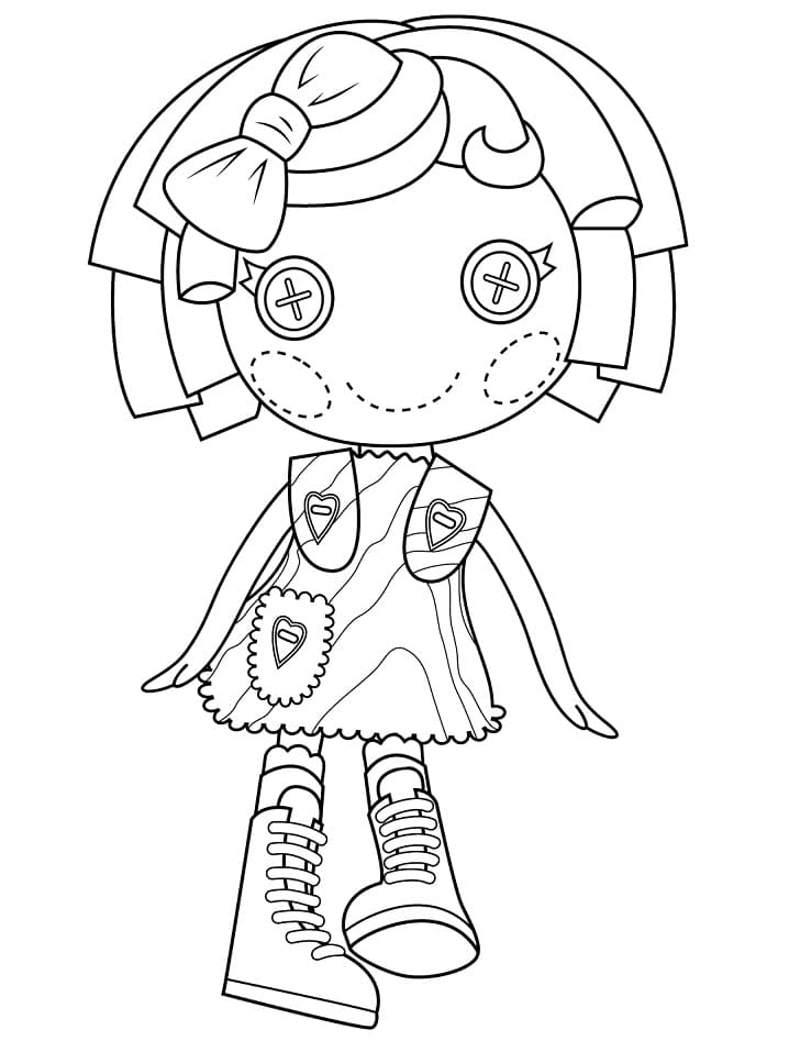 Desenho de Lalaloopsy para Colorir Educativo